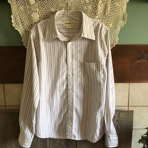 BKE 67 Men’s Long Sleeve Dress Shirt Large